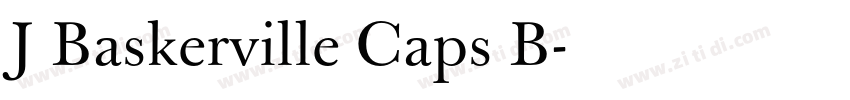 J Baskerville Caps B字体转换